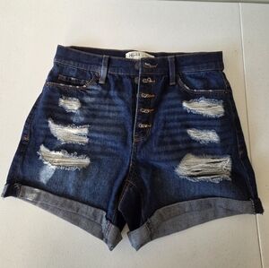 Mudd High-Rise Flex Stretch Denim Shorts